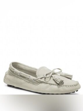 Coach Women's Tassel Driving Moccasins in Light Cream
